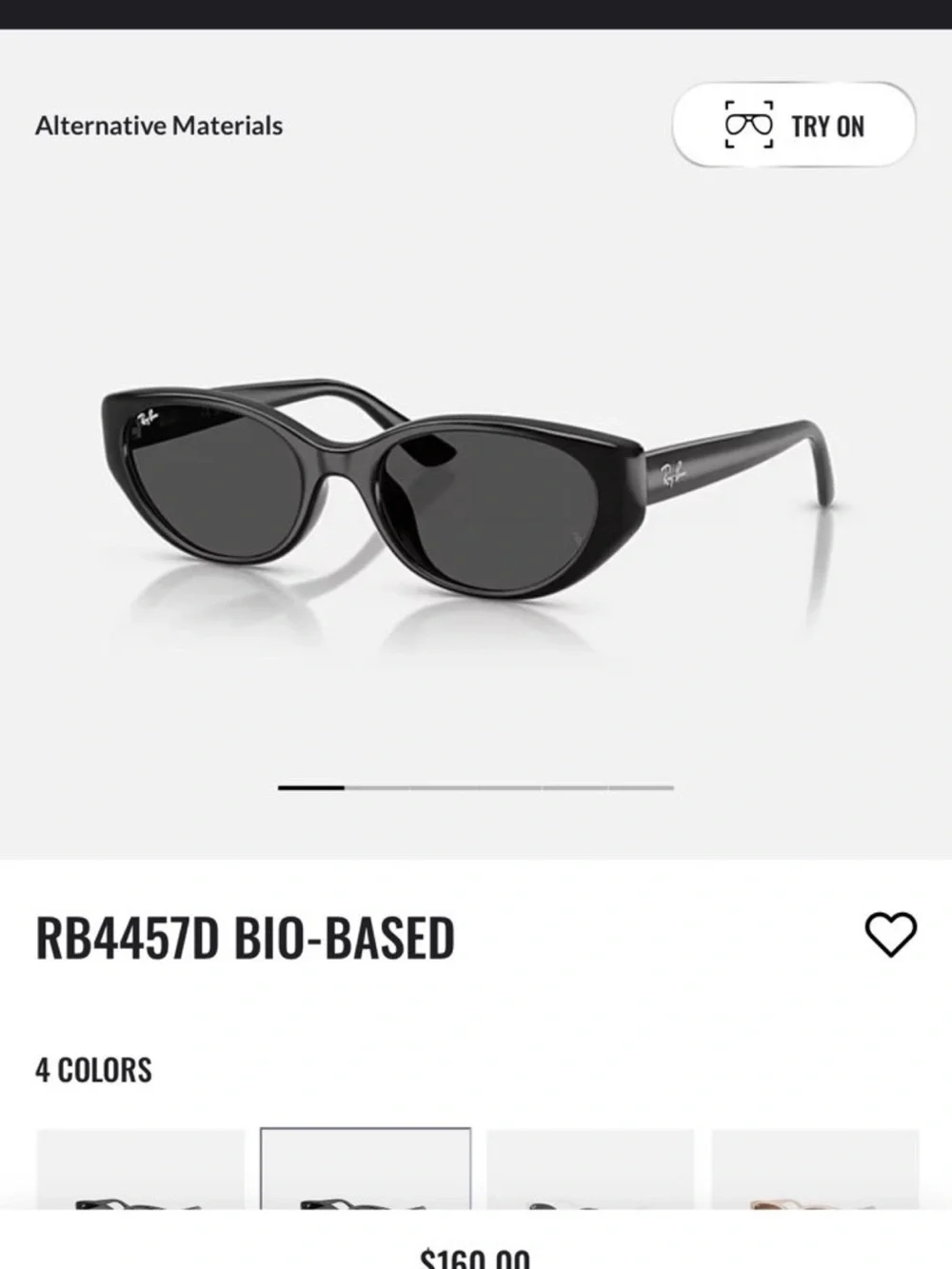 Ray-Ban Black Cat-Eye Sunglasses with Dark Lenses